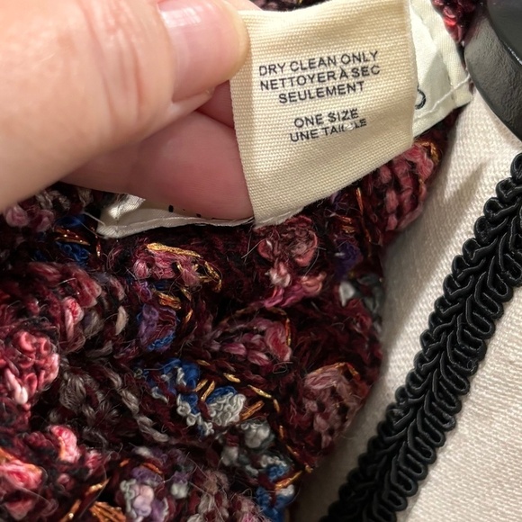 Anthropologie Madison 88 Multicolor Multi Stitch Knit Wide Infinity Scarf - Picture 5 of 8